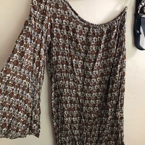 Brown boho dress